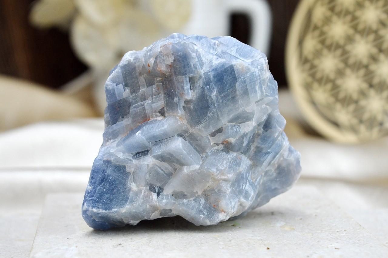 Surový KALCIT modrý #3 - Vnútorný mier, Upokojenie, Komunikácia, Zosilňovač energie