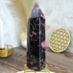 Generátor/Obelisk RODONIT #1- Láska, Šťastie, Liečenia Tráum, Sebavedomie, Sebadôvera, Sexualita- 21cm 1,25kg