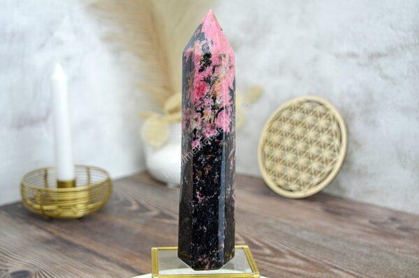 Generátor/Obelisk RODONIT #2- Láska, Šťastie, Liečenia Tráum, Sebavedomie, Sebadôvera, Sexualita (19 cm 0,7kg)