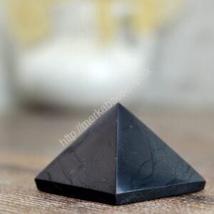ŠUNGITOVÁ Pyramída 3x3cm - Harmonizácia Geopatogénnych zón a Elektrosmogu, Ochrana, Energia