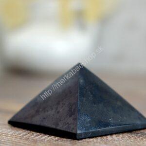 ŠUNGITOVÁ Pyramída 4x4cm - Harmonizácia Geopatogénnych zón a Elektrosmogu, Ochrana, Energia