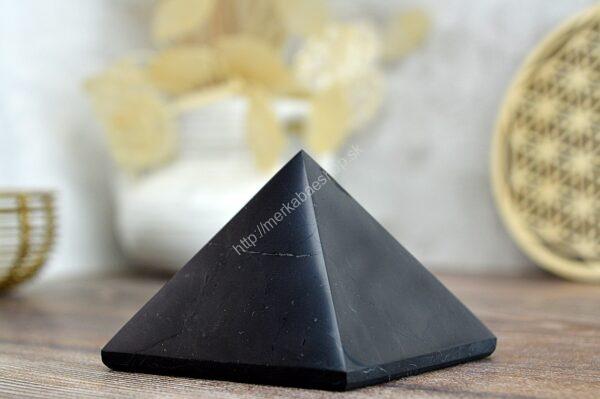 ŠUNGITOVÁ Pyramída 7x7 cm - Harmonizácia Geopatogénnych zón a Elektrosmogu, Ochrana, Energia