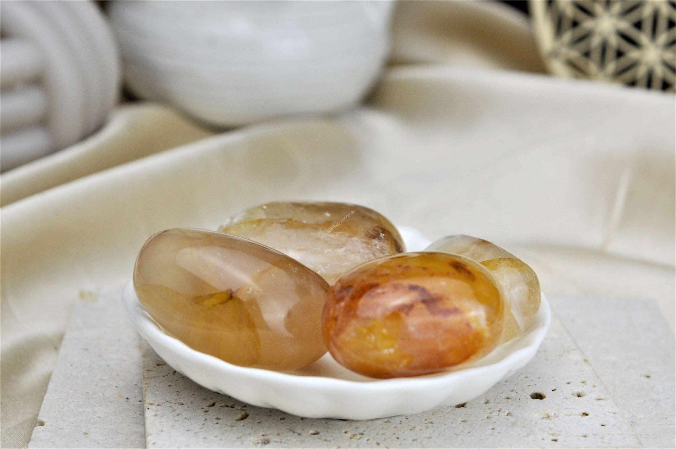 Kamienky KRIŠTÁĽ S HEMATITOM (Hematoid, Tangerit) XL