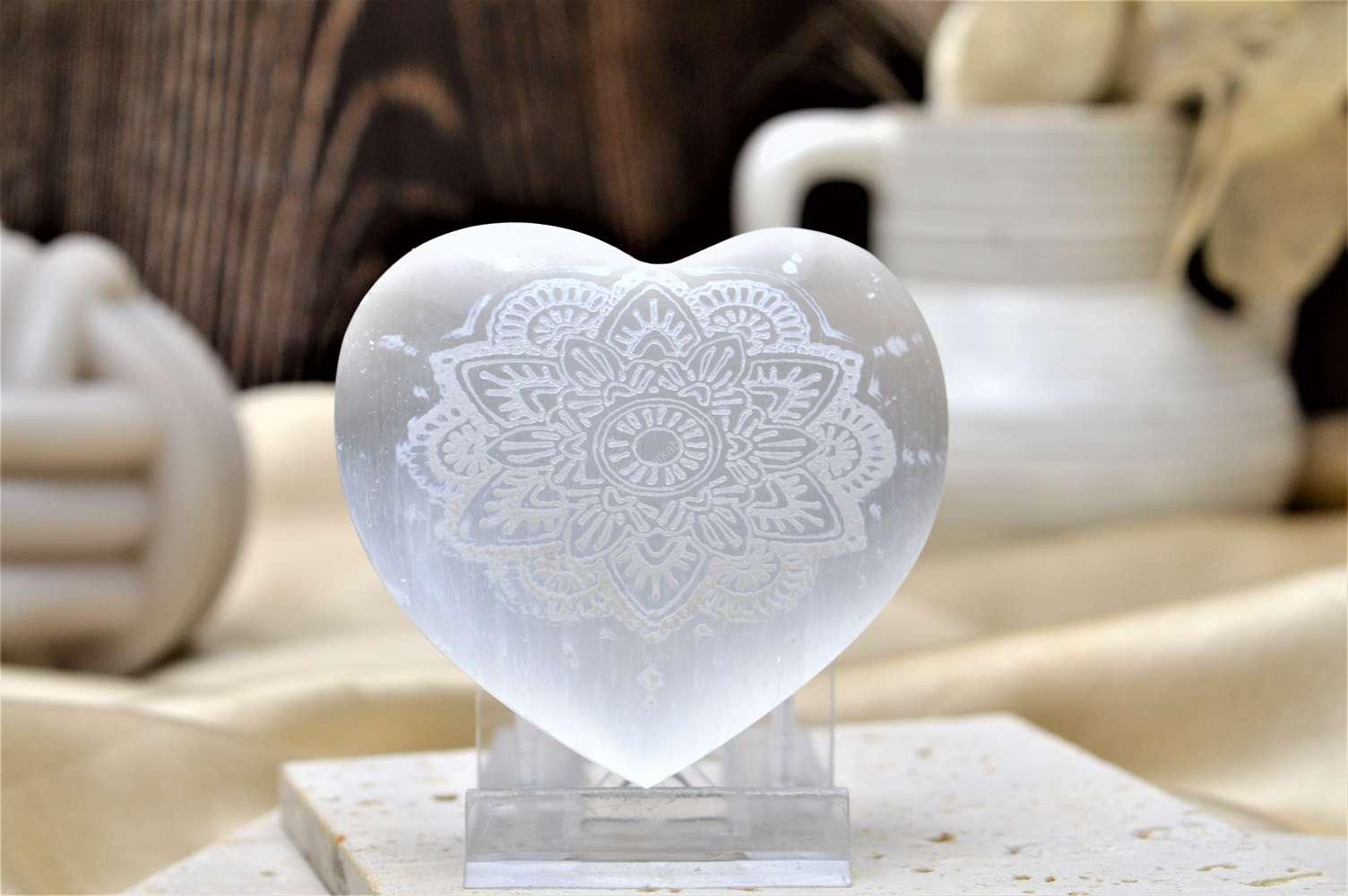 Srdiečko Selenit Mandala