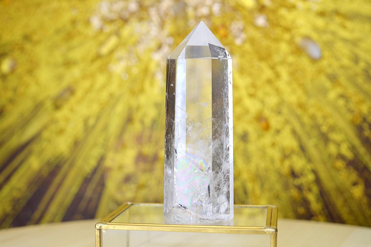 KRIŠTÁĽOVÝ generátor/ obelisk SVETLO NA ZEMI #21 -111g- Extra Kvalita