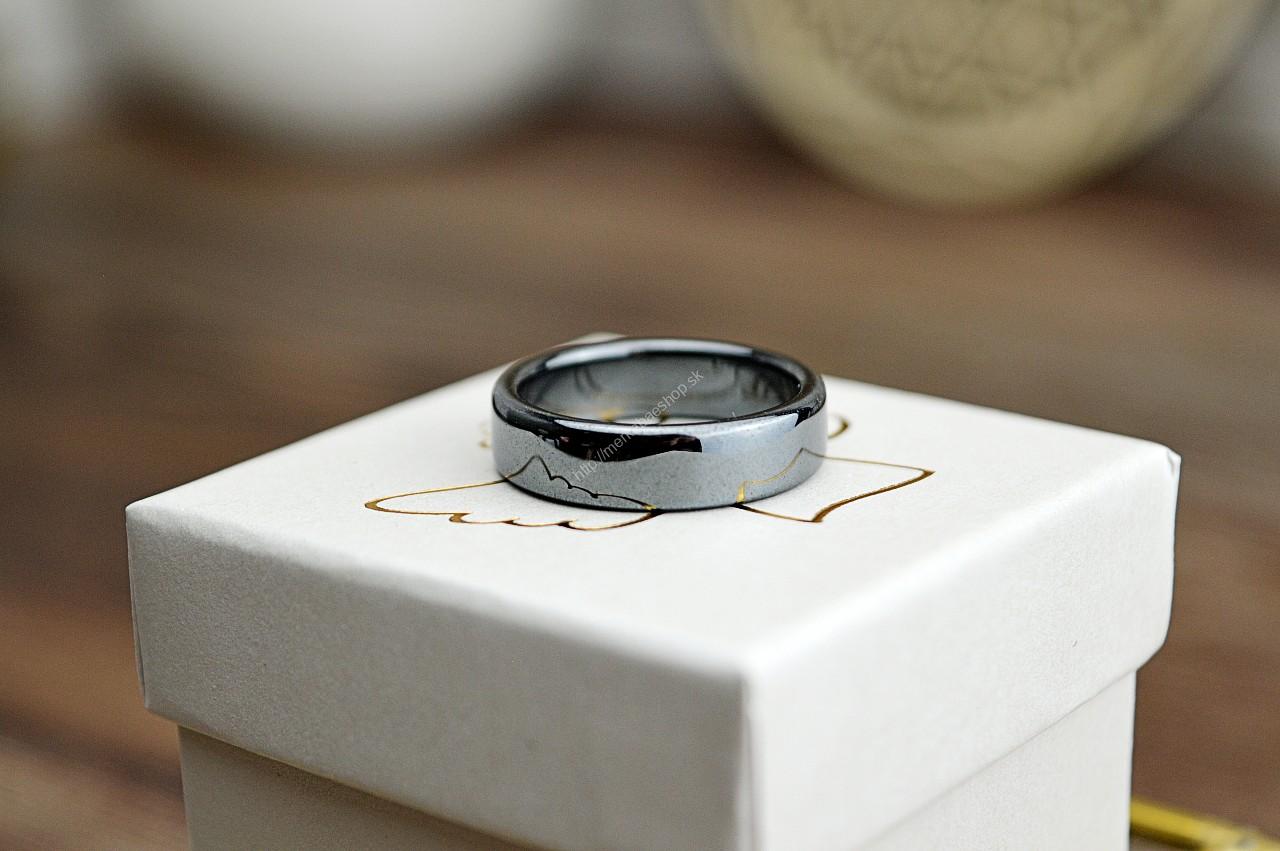 Prsteň HEMATIT - Ochrana, Energetický štít, Harmonizácia Jin Jang, Silné Uzemnenie, Tvorba Železa – Obrázok 2