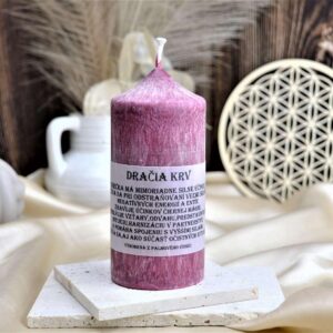 sviečka DRAČIA KRV - Odstránenie veľmi silných Negatívnych Energií, Entít a Čiernej Mágie