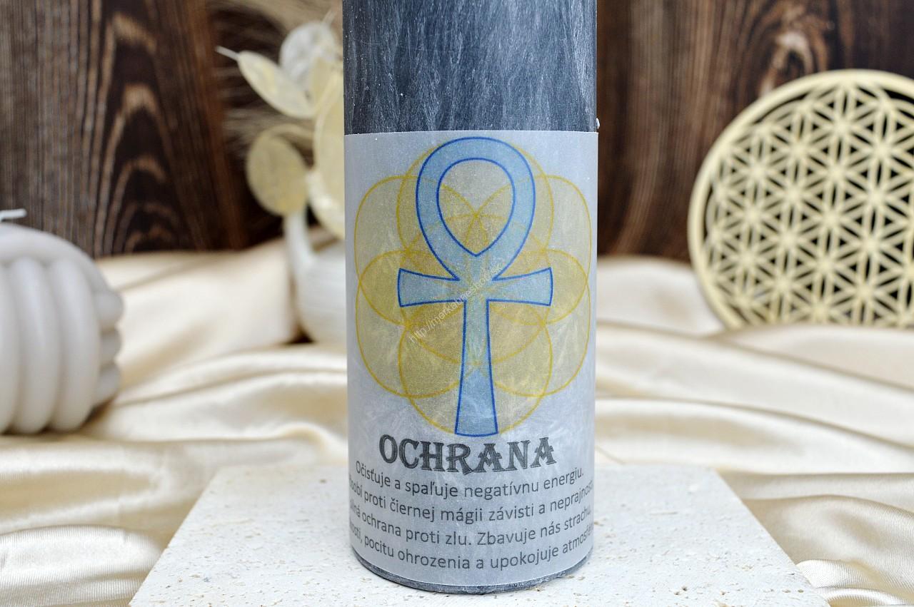 OCHRANNÁ ČIERNA Sviečka ANKH 15 a 20 cm- Spaľuje negatívnu energiu, Silná Ochrana, Zbavuje strachu, úzkosti a ohrozenia – Obrázok 4