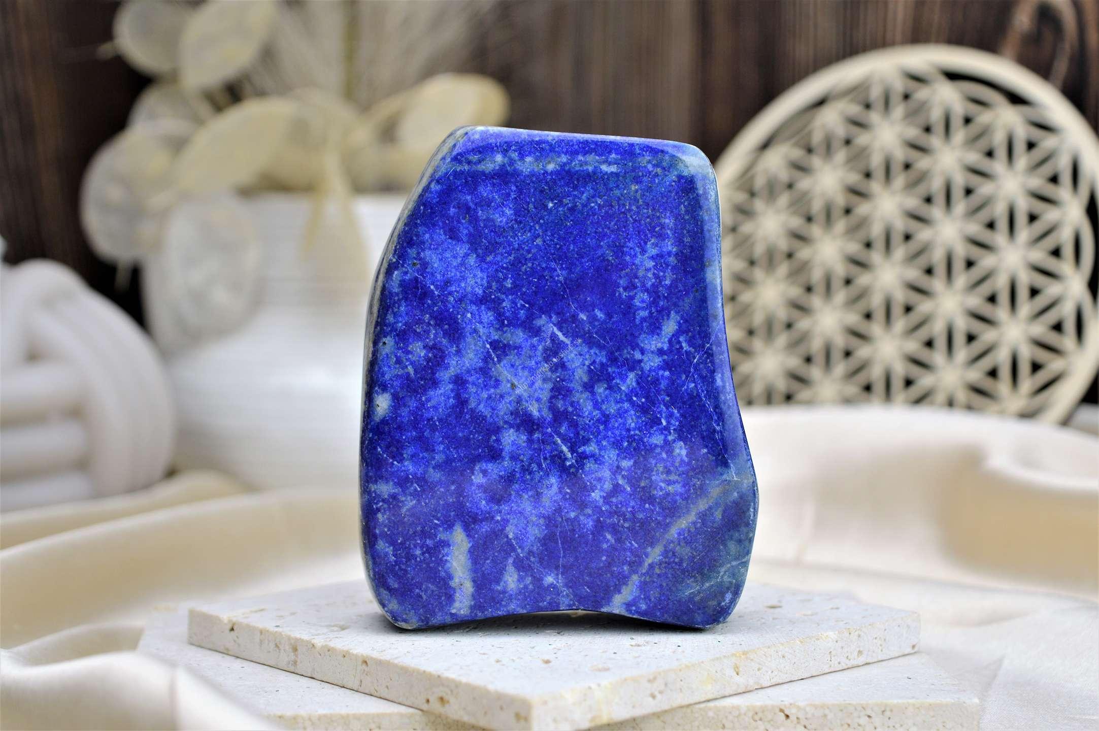 Free Form LAPIS LAZULI 0,41 kg 7 Múdrosť, Intuícia, Psychická Rovnováha, Sebavedomie, Vizualizácia – Obrázok 3
