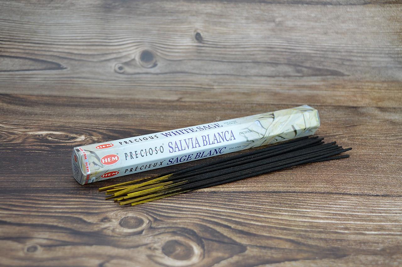 Vonné tyčinky - HEM- Biela Šalvia /Šalvia blanca 20ks