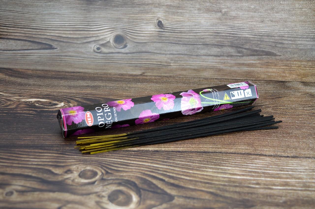 Vonné tyčinky - HEM- čierne Ópium 20 ks