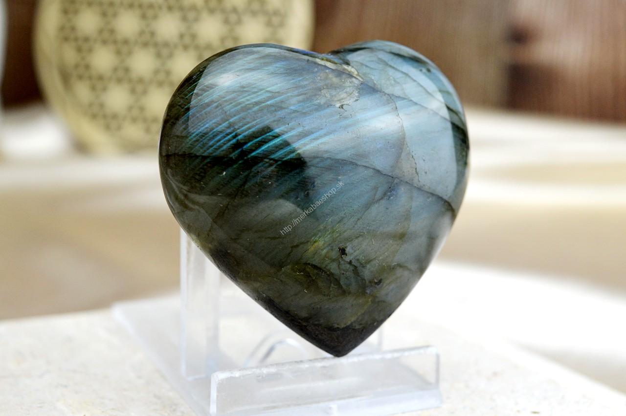 Srdiečko Srdiečko LABRADORIT #2 -Intuícia, Ochrana, Premena, Napredovanie, Prekonanie prekážok