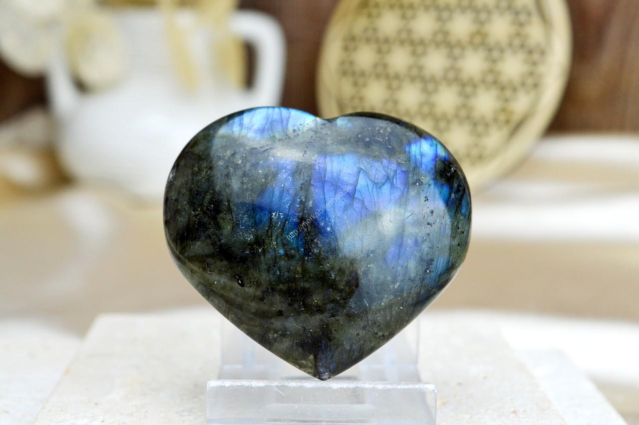 Srdiečko LABRADORIT #3 -Intuícia, Ochrana, Premena, Napredovanie, Prekonanie prekážok