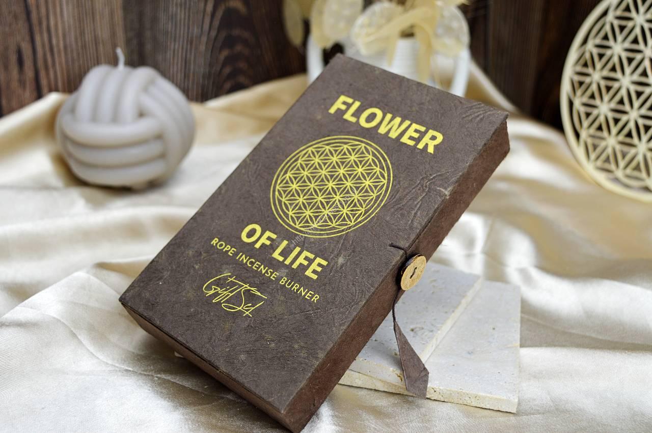 Sada Vonných Povrázkov s Postriebreným Stojanom -KVET ŽIVOTA – Obrázok 3