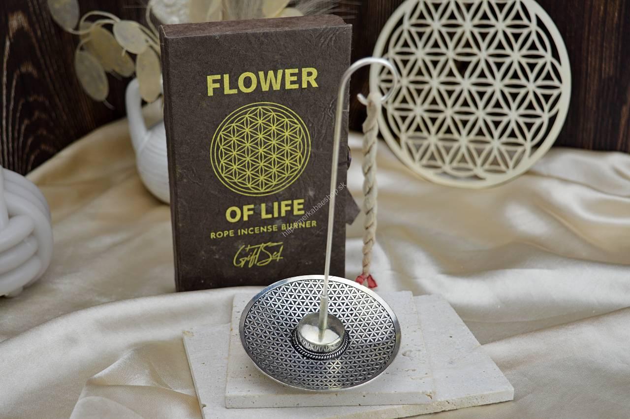 Sada Vonných Povrázkov s Postriebreným Stojanom -KVET ŽIVOTA