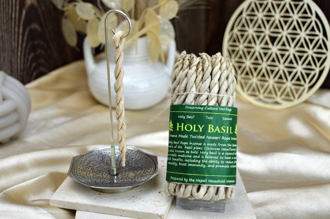 45ks Bylinné vonné povrázky Posvätná BAZALKA (znižuje stres, úzkosť, zvyšuje imunitu)