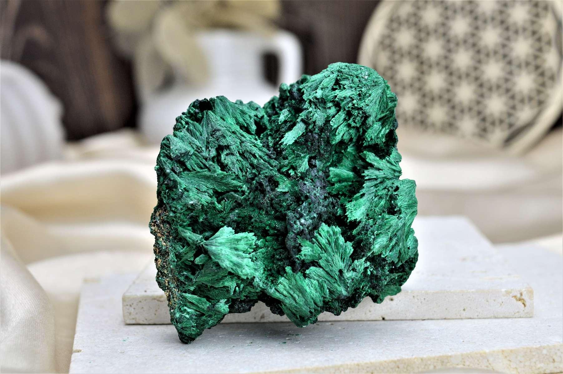 Zbierková drúza MALACHIT #1- Pohlcuje negatívne Energie a Jedy, Čistí Čakry, Otvára srdce, Ochrana, Premena – Obrázok 2