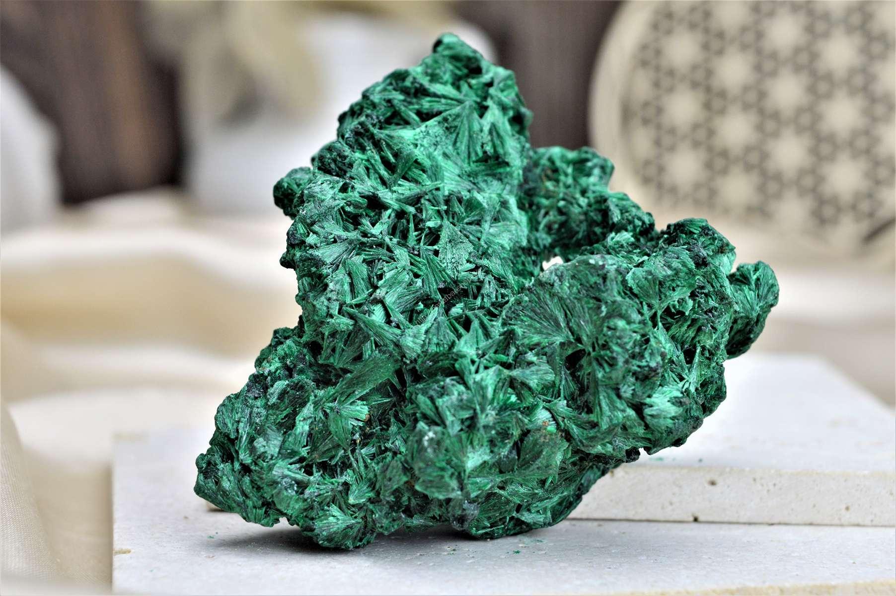 Zbierková drúza MALACHIT #2- Pohlcuje negatívne Energie a Jedy, Čistí Čakry, Otvára srdce, Ochrana, Premena