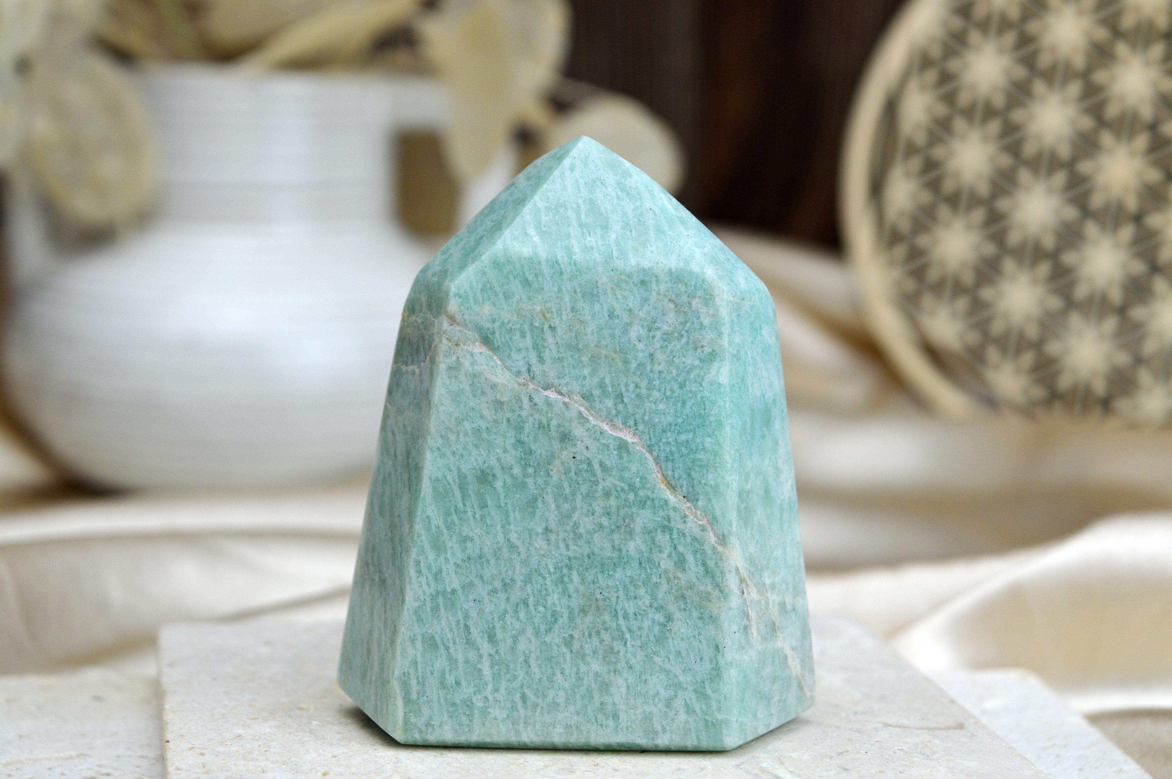 Generátor/obelisk AMAZONIT #1 – Talizman Rovnováhy, Pravda, Zdravie, Štítna Žľaza – Obrázok 2