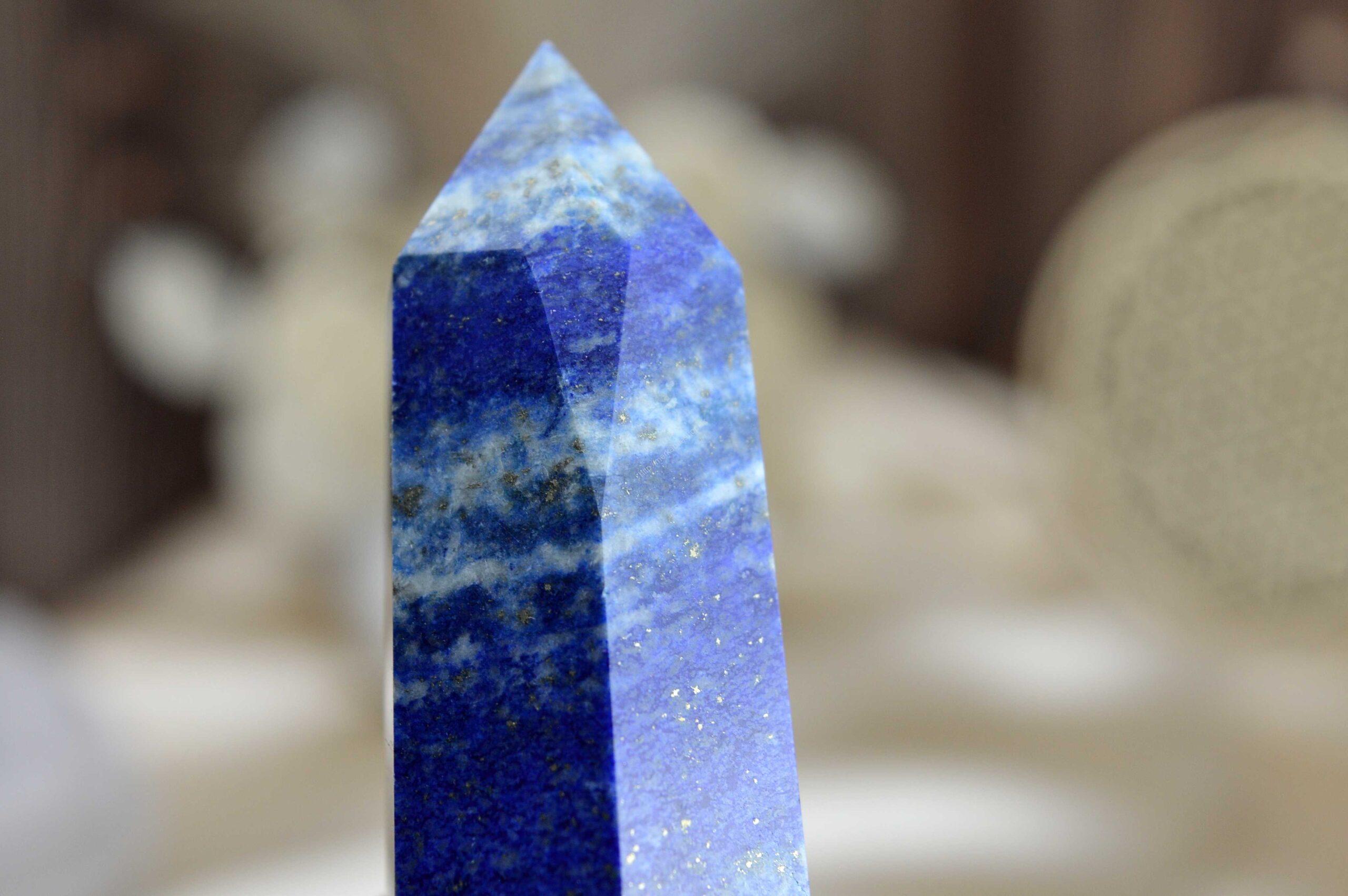 Generátor/ obelisk OKNO LAPIS LAZULI/ Lazurit #4 Múdrosť, Intuícia, Psychická Rovnováha, Sebavedomie, Vizualizácia – Obrázok 2