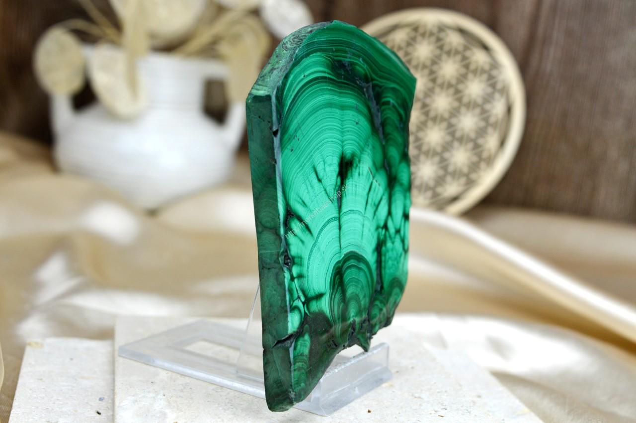 MALACHITOVÝ PLÁT #1- Pohlcuje negatívne Energie a Jedy, Čistí Čakry, Otvára srdce, Ochrana, Premena – Obrázok 3