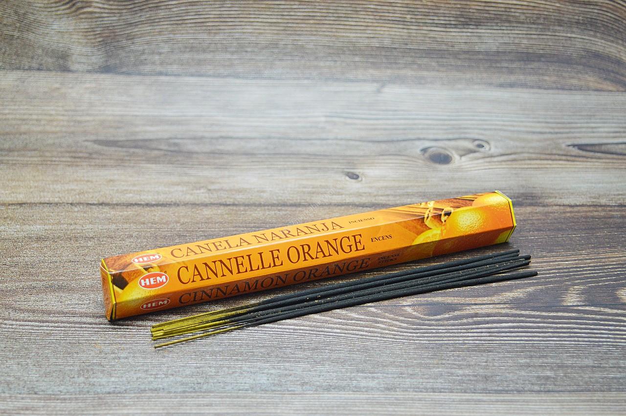 Vonné tyčinky - HEM- Škorica a Pomaranč 20 ks