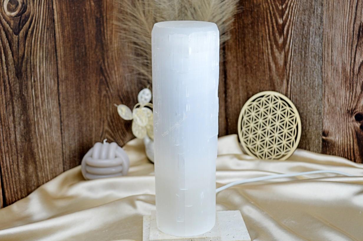 Vysokovibračná El. lampa zo SELENITU valec 3,65 kg 30cm (230V) – Obrázok 3