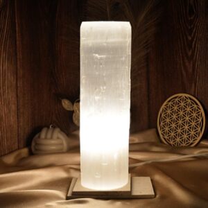 Vysokovibračná El. lampa zo SELENITU valec 3,65 kg 30cm (230V)