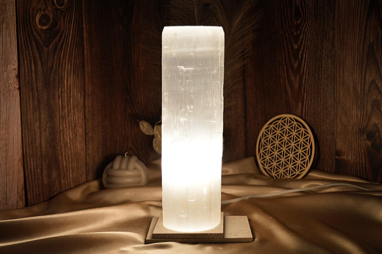 Vysokovibračná El. lampa zo SELENITU valec 3,65 kg 30cm (230V)