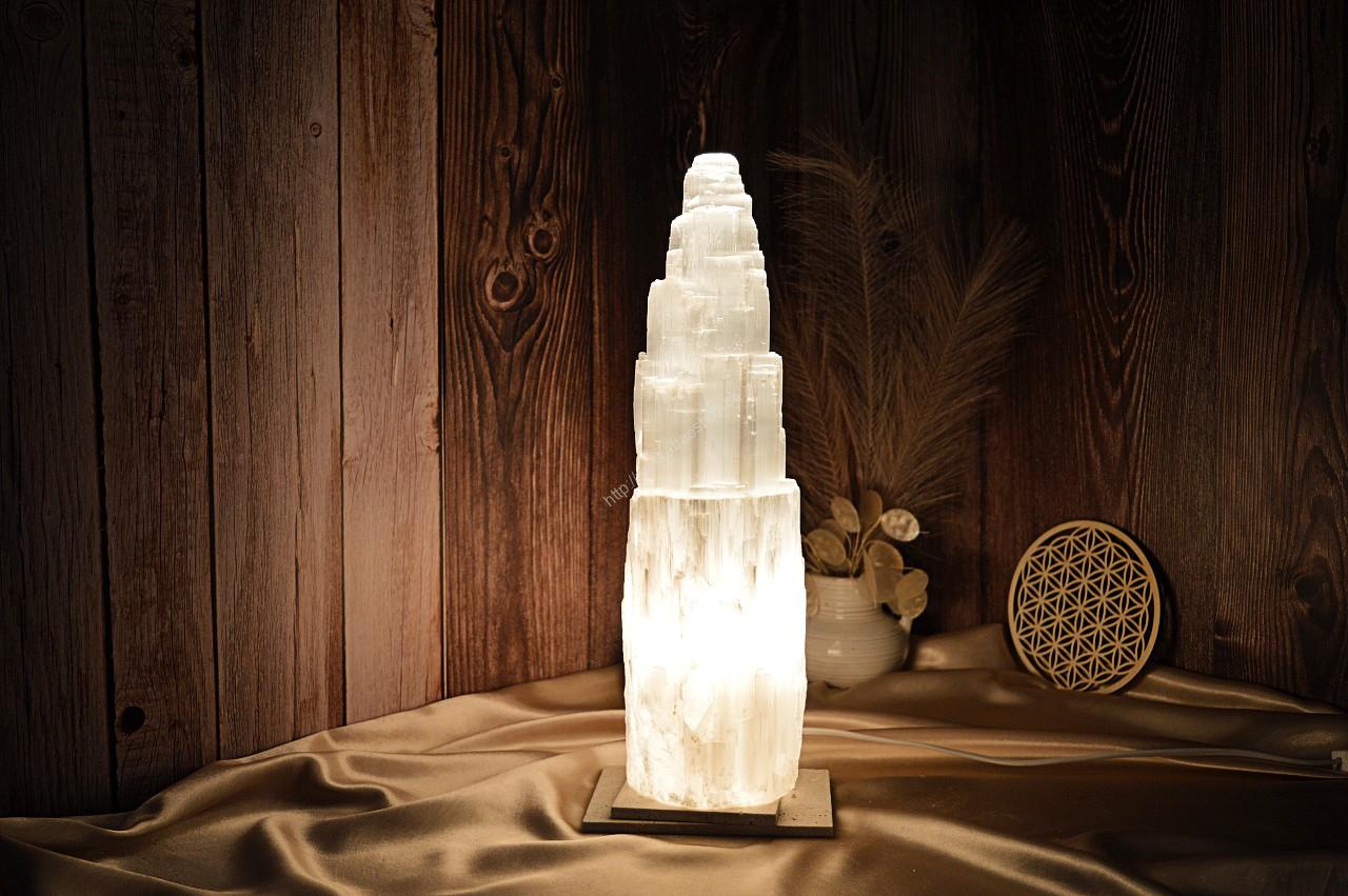 Vysokovibračná El. lampa zo SELENITU 5,3 kg,40cm (230V)