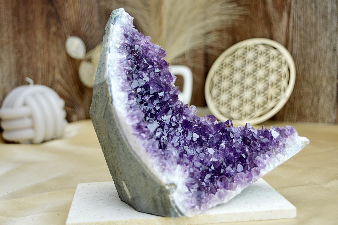 AMETYSTOVÁ drúza #15 Božskosť, Intuícia, Rovnováha, pokojný Spánok - 1,3 kg Extra kvalita – Obrázok 3