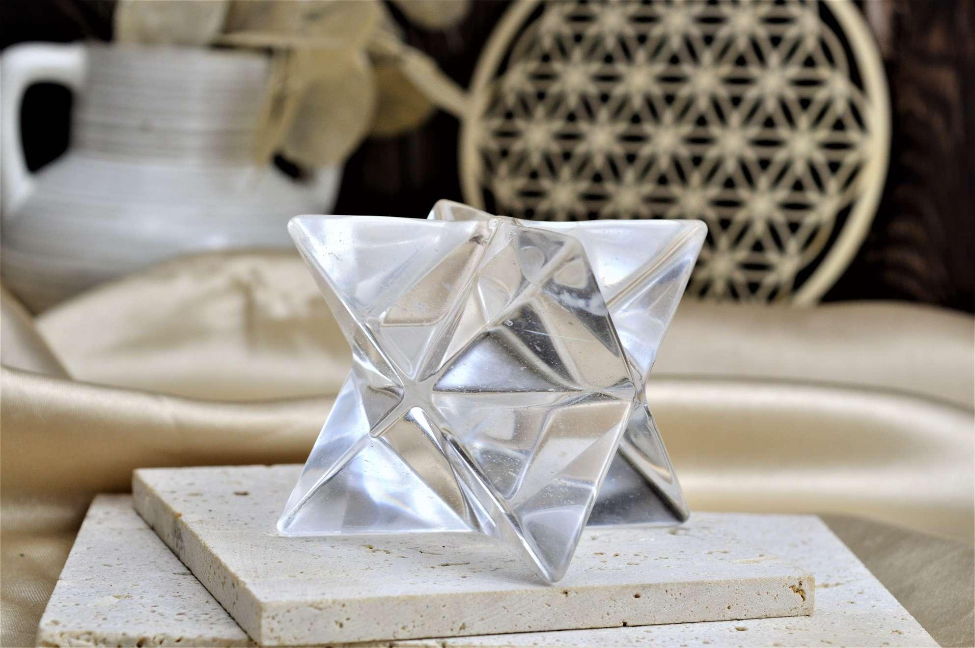 Merkaba z  KRIŠTÁĽU 10 cm