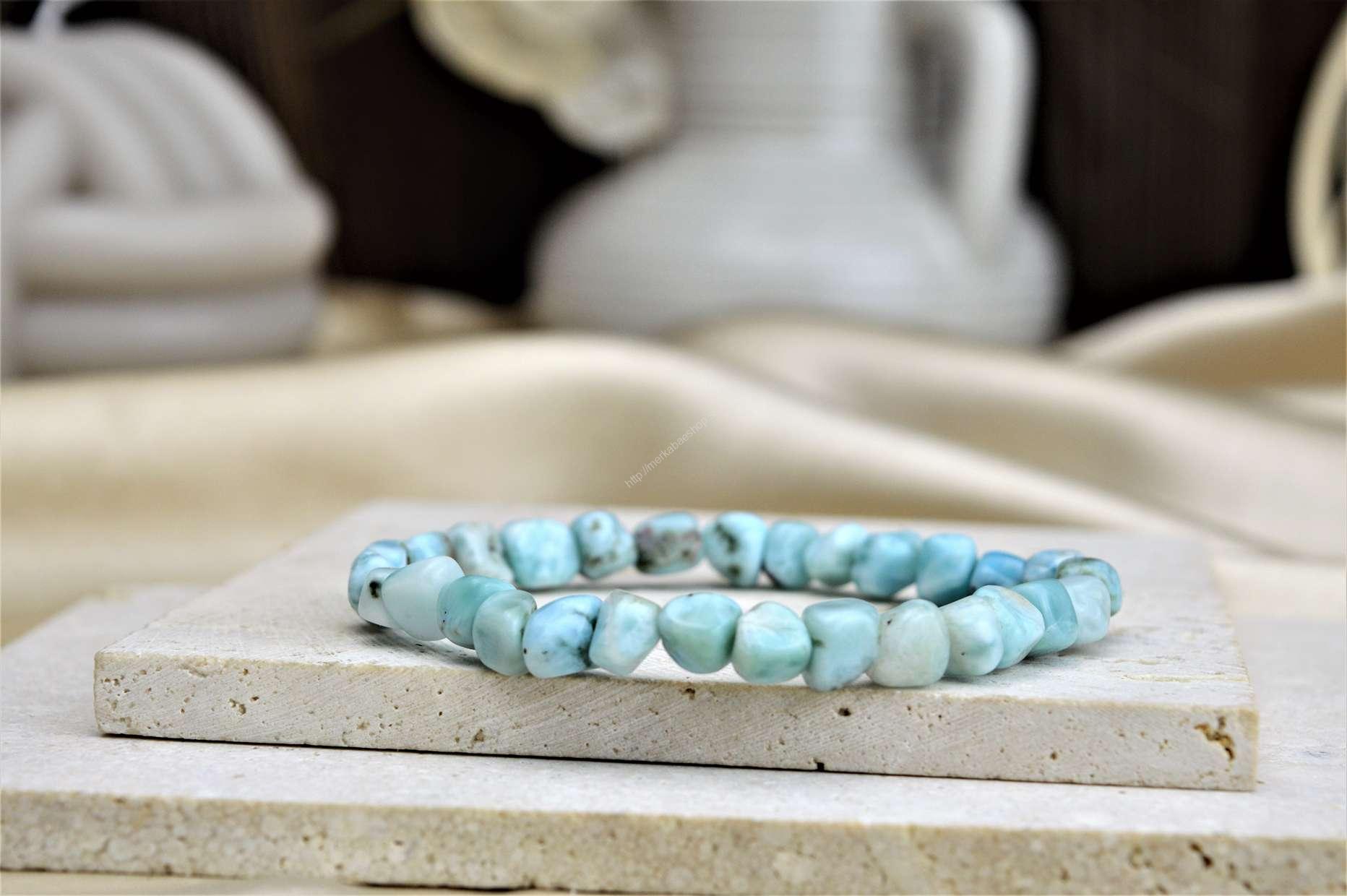 LARIMAR tromlovaný - Energia Bohyne, Upokojuje, Komunikácia (Plejádsky kameň) AA kvalita