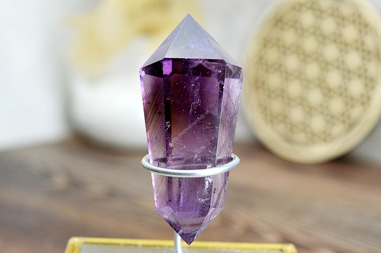 Obojstranný generátor/ obelisk Duchovný Balans z AMETYSTU - FANTÓM #1 AAA Kvalita