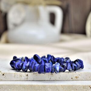 Náramok sekaný LAPIS LAZULI- Múdrosť, Intuícia, Psychická Rovnováha, Sebavedomie, Vizualizácia