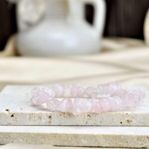 náramok sekaný RUŽENÍN- Bezpodmienečná Láska, Sebaláska, Odpustenie, Radosť, Srdcová Čakra