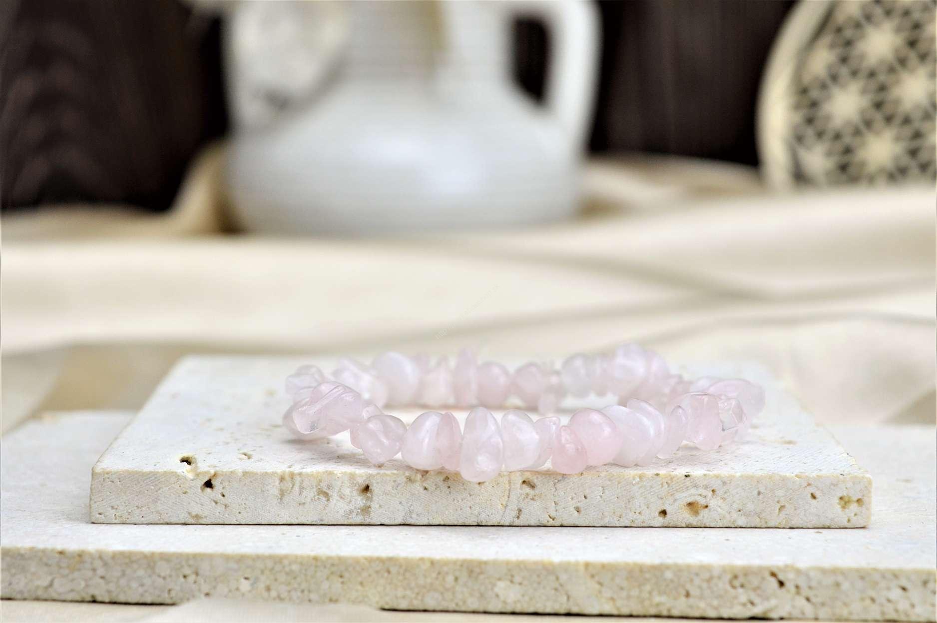 náramok sekaný RUŽENÍN- Bezpodmienečná Láska, Sebaláska, Odpustenie, Radosť, Srdcová Čakra