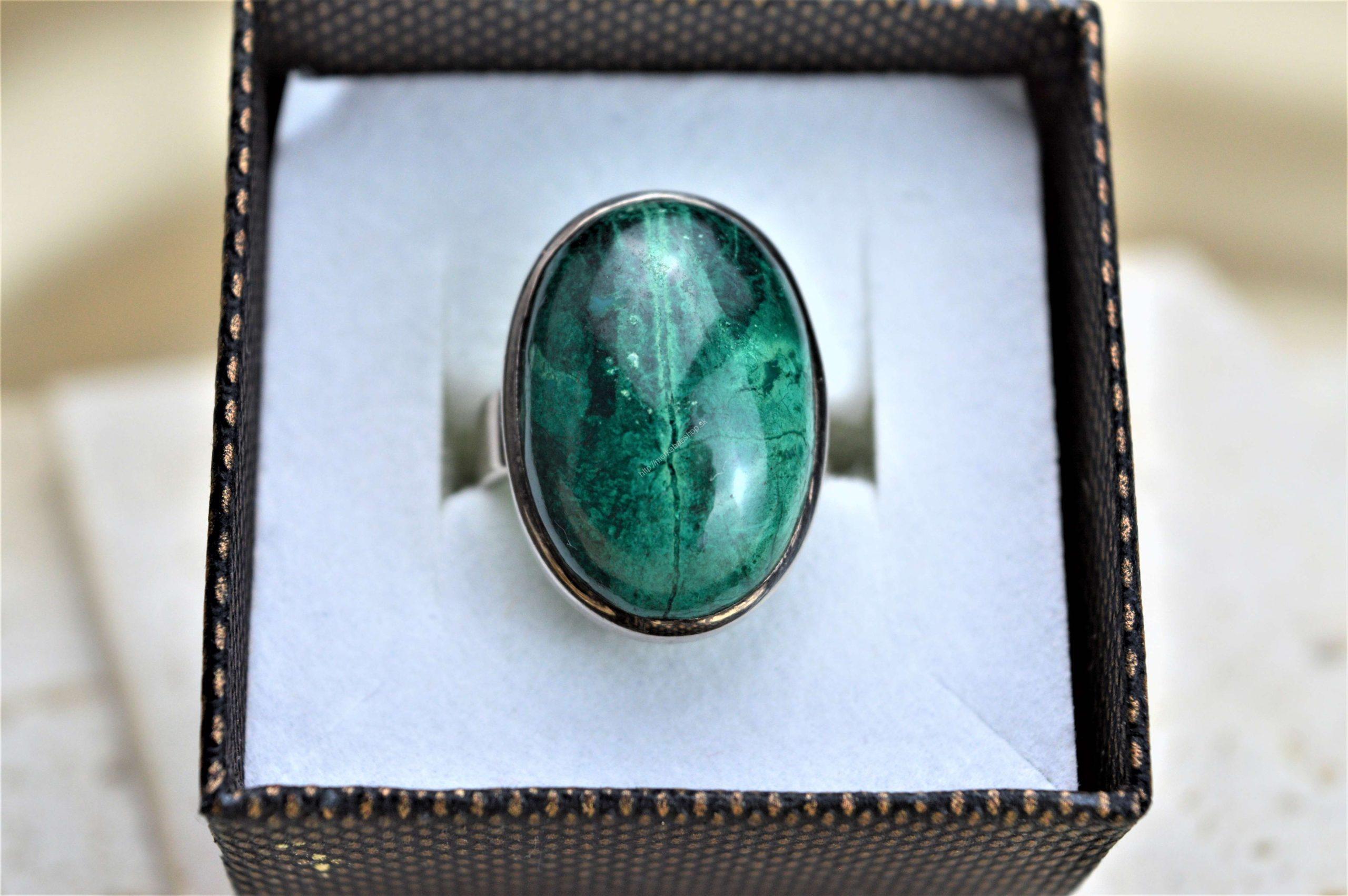 strieborný prsteň CHRYZOKOL - Radosť, Pokoj, Emociálna stabilita, Komunikácia – Obrázok 2