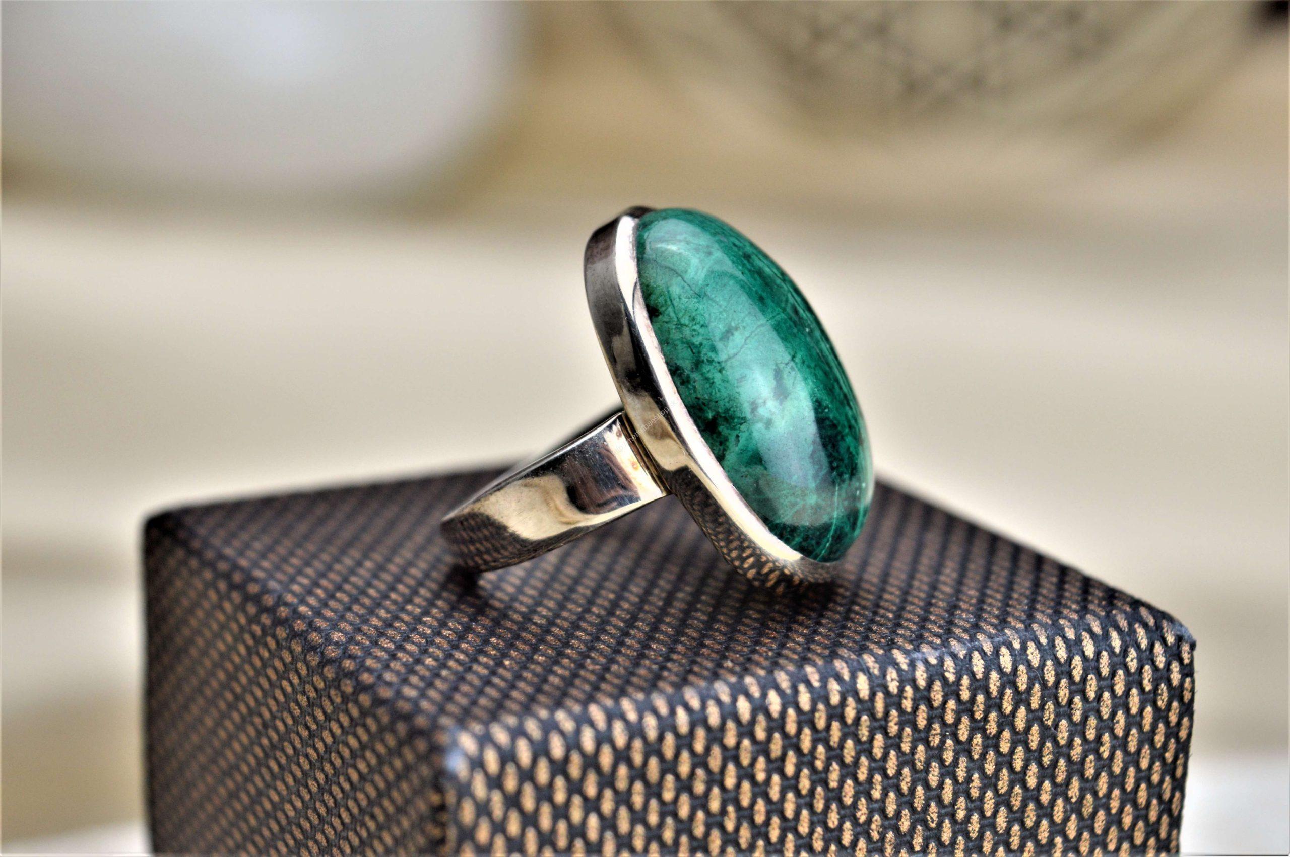 strieborný prsteň CHRYZOKOL - Radosť, Pokoj, Emociálna stabilita, Komunikácia – Obrázok 3