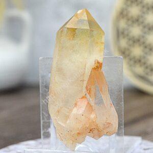 Surový hrot/obelisk z pravého CITRÍNU #1- Hojnosť, Radosť, Šťastie, Zdravé trávenie, Znižuje Strach a Obavy