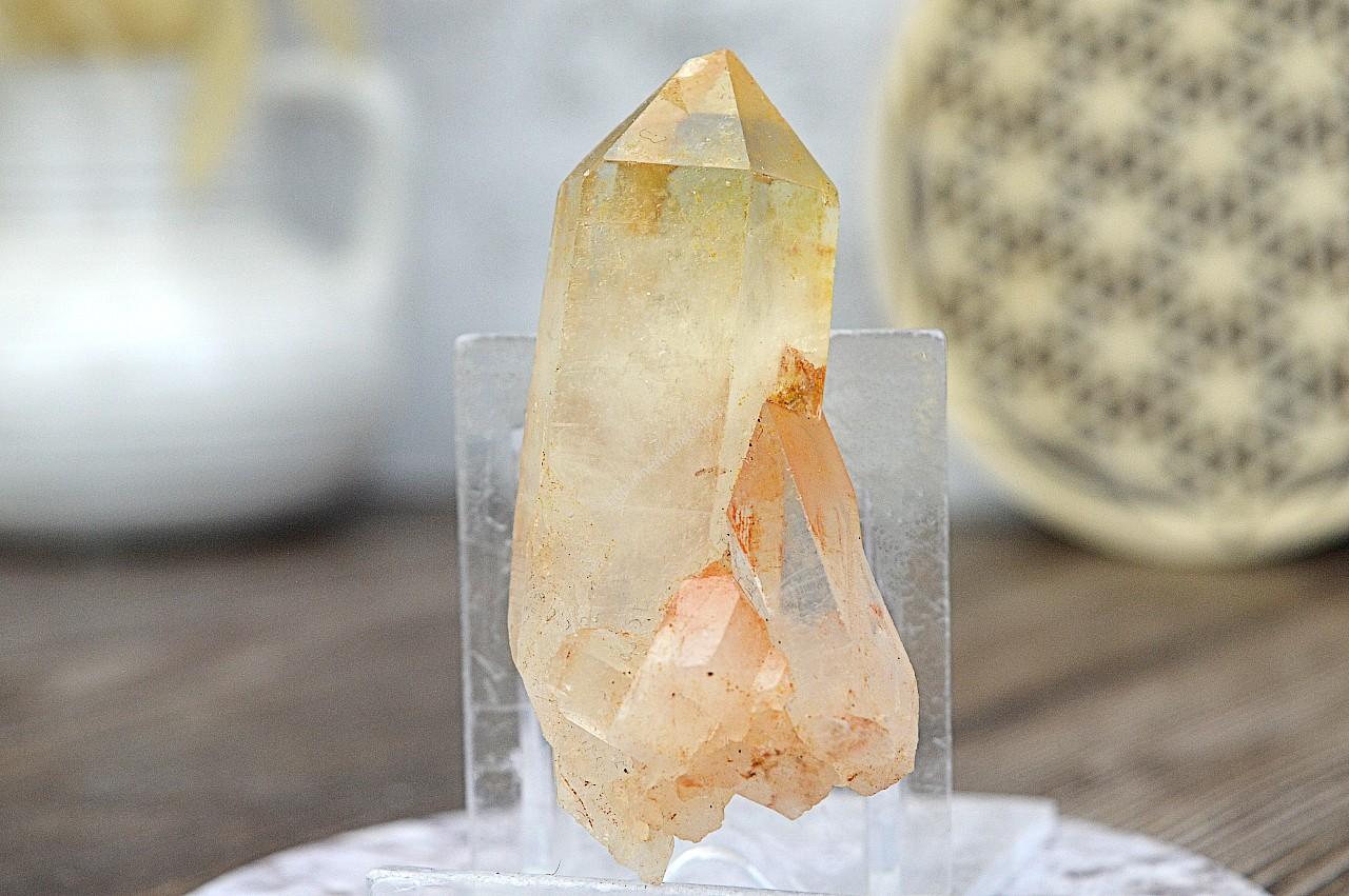 Surový hrot/obelisk z pravého CITRÍNU #1- Hojnosť, Radosť, Šťastie, Zdravé trávenie, Znižuje Strach a Obavy