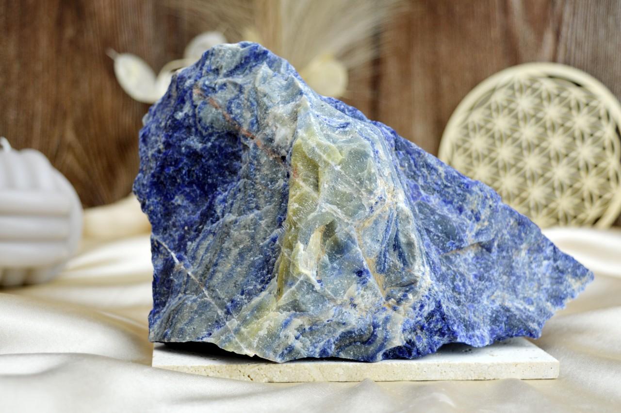 Surový SODALIT #1-1,9kg- Komunikácia, Intuícia, Sústredenie, Uvoľnenie uviaznutých emócií AAA KVALITA