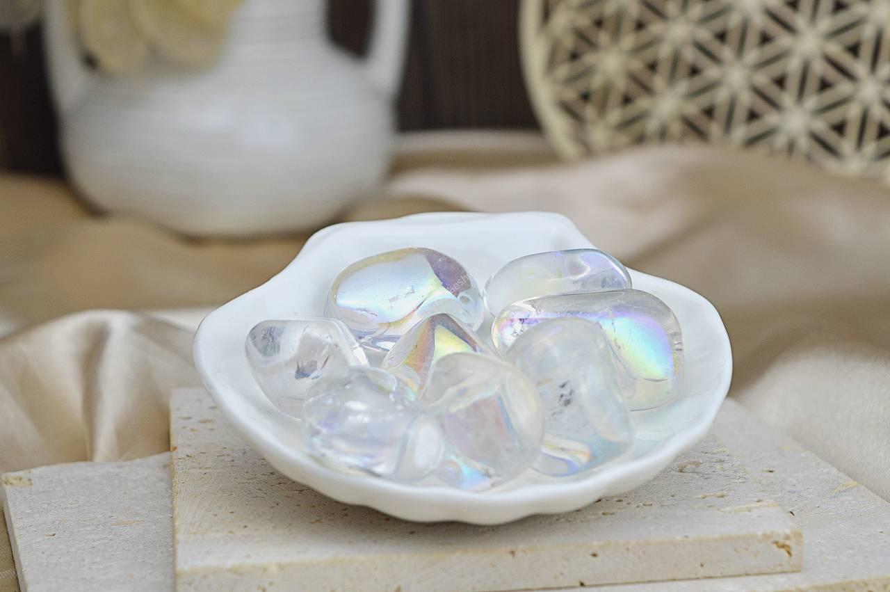 kamienky KRIŠTÁĽ AQUA AURA – Energia, Uvoľnenie Negativity, Očista Aury, Ochrana