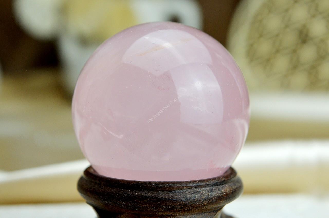 Guľa Ruženín #47 mm - Bezpodmienečná Láska, Sebaláska, Odpustenie, Radosť, Srdcová Čakra