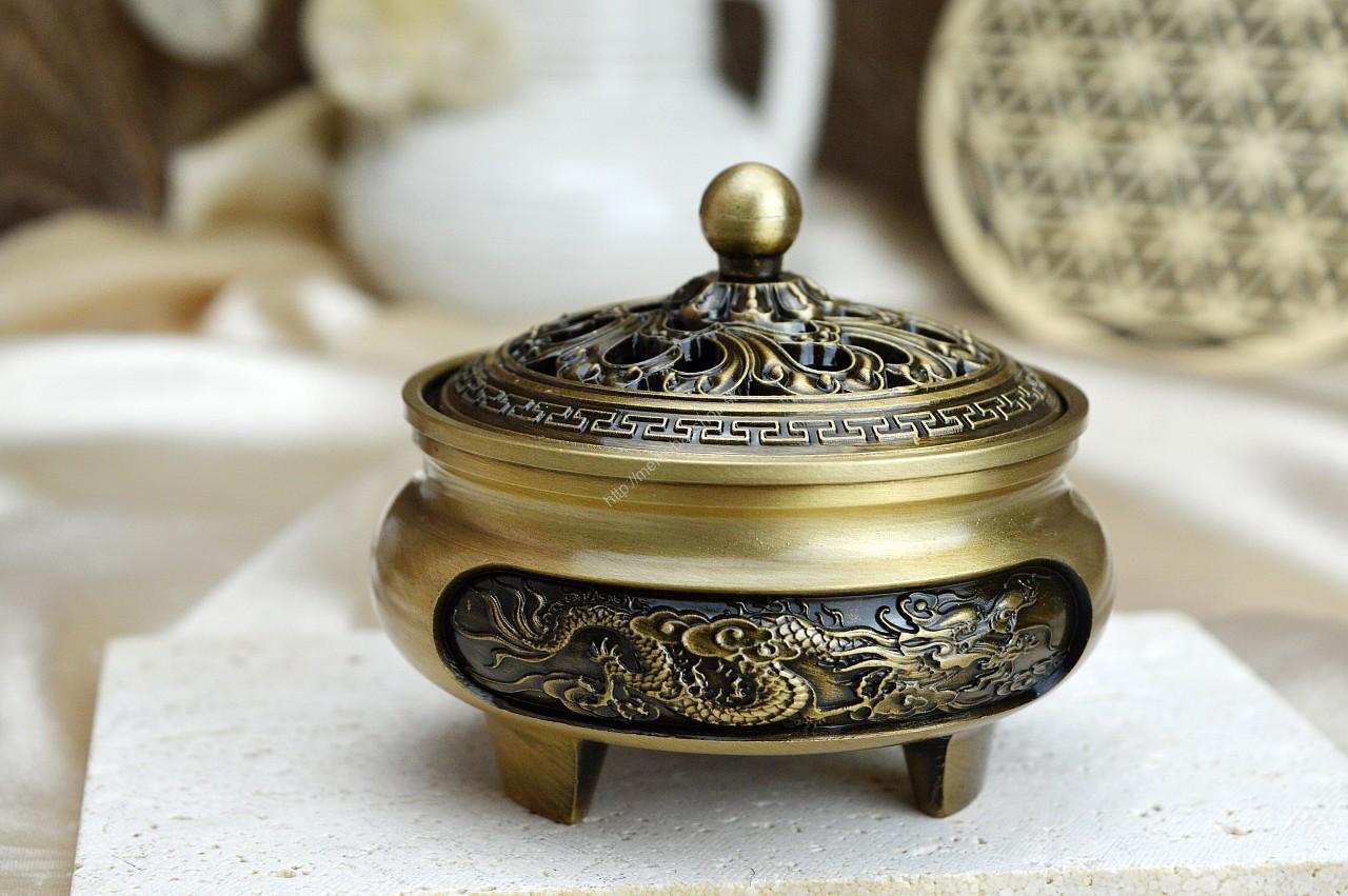 Kadidelnica mosadzná Gravírovaná zlatá