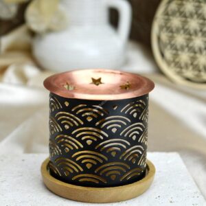 Kadidelnica/difúzer na pálenie kadidiel na čajovom kahanci