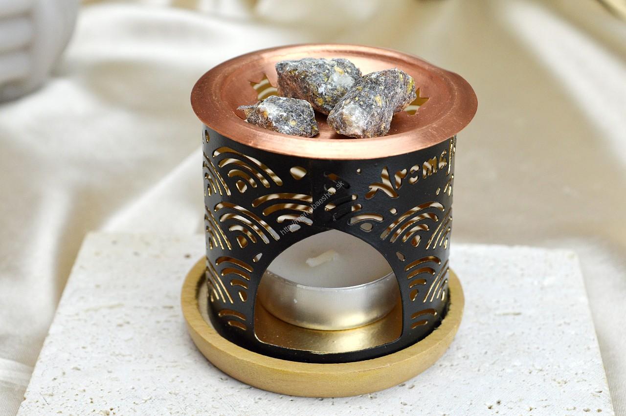 Kadidelnica/difúzer na pálenie kadidiel na čajovom kahanci