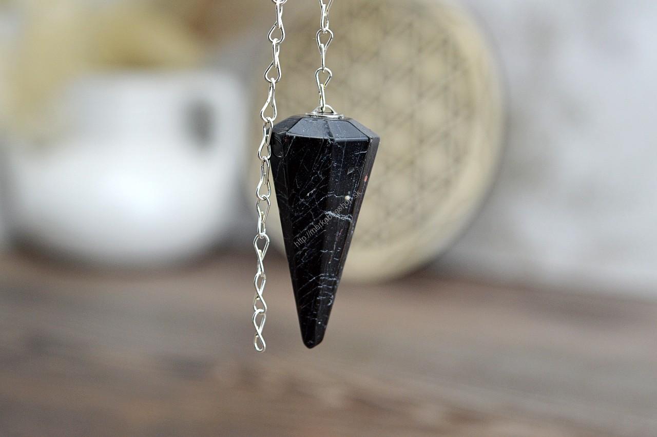 Kyvadlo Čierny TURMALÍN / Skoryl špic