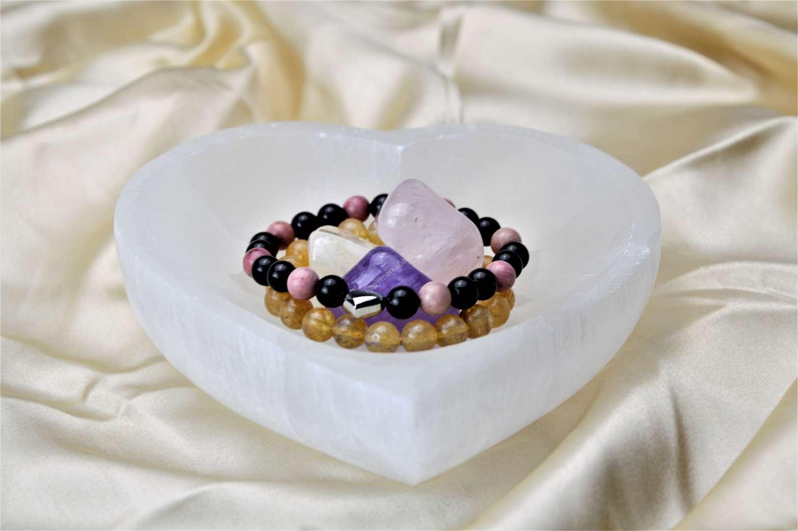 Magická Miska zo Selenitu srdiečko – Obrázok 3