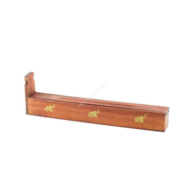 Ozdobný stojan na vonné tyčinky s úložným priestorom Slon štastia